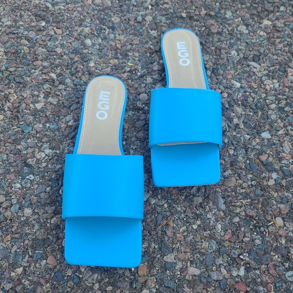 EGO Shoes - EGO Covergirl Minimalist Edgy Square Toe Slides 10
